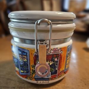 VINTAGE Chaleur Canister Raoul Dufy Cote D'Azure Master's Collection 5" Tall